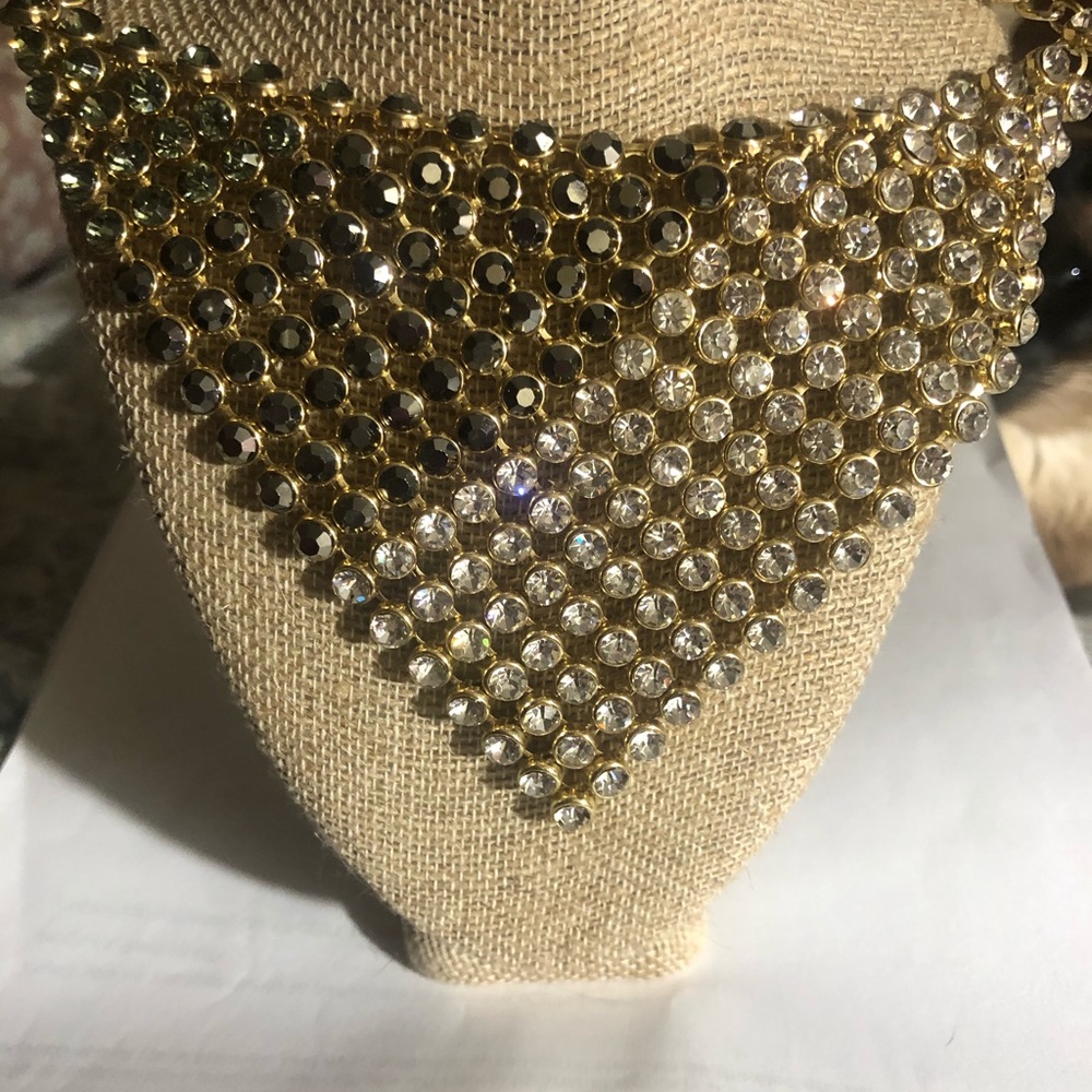 The Limited Rhinestone Ombré Bib Necklace